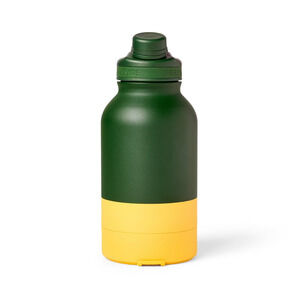 Cuddle Collab Pet Water‎ Bottle 46oz Green Yellow Dog Travel Bowl Baloo Pan NEW